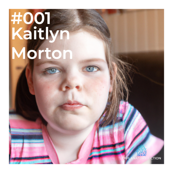 An image of Kaitlyn Morton, an artificially created character in the Explanatory Fiction Podcast.